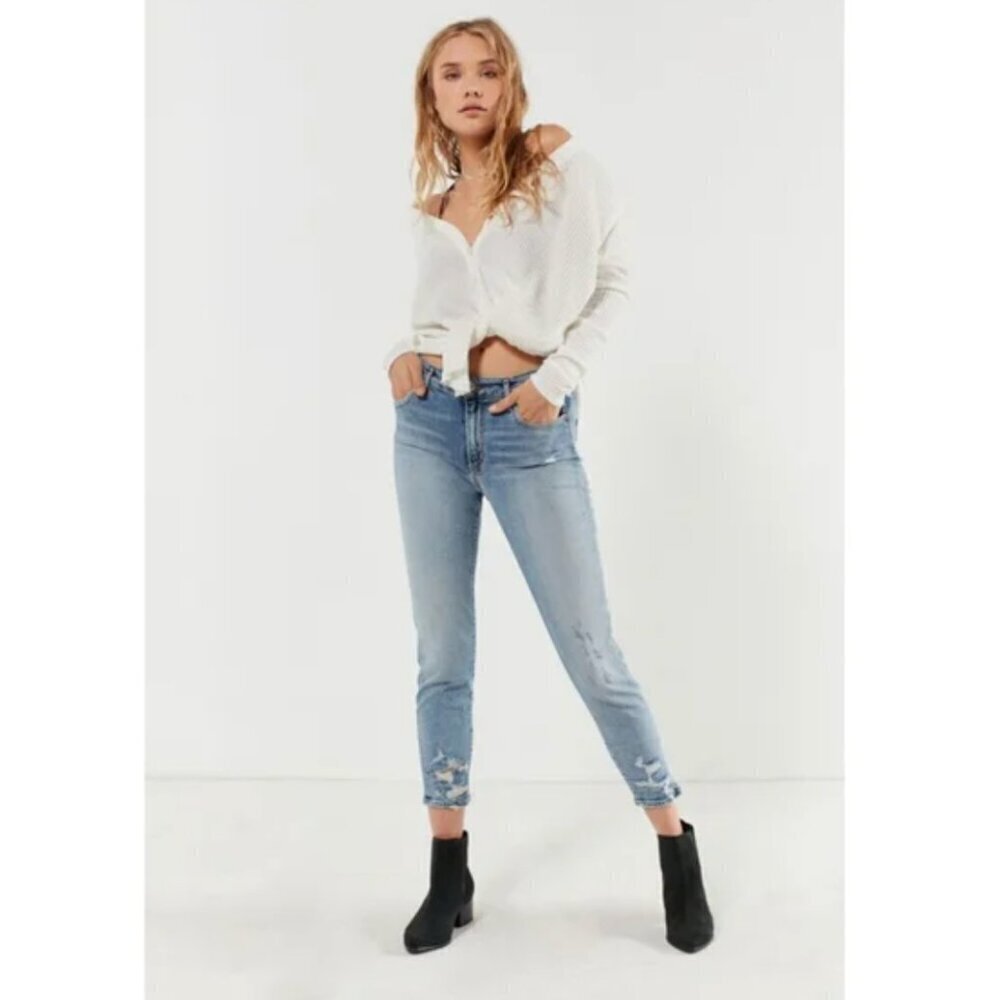 Agolde Sophie High Rise Skinny Crop Jeans in Vertigo Size 23‎